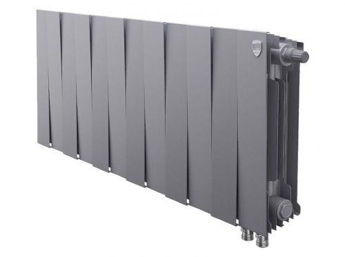 Радиатор биметаллический Royal Thermo PianoForte 300 VDR Silver Satin 12 секций, фото