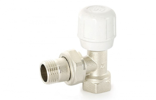 Вентиль Uni-Fitt ручной угловой ВН 1/2 никелированный 155N2000, фото