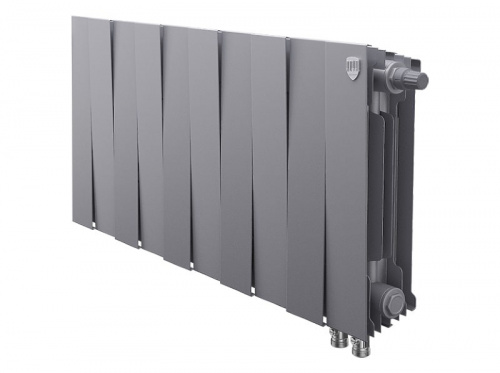 Радиатор биметаллический Royal Thermo PianoForte 300 VDR Silver Satin 10 секций, фото