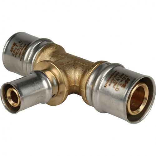 Пресс тройник редукционный Stout 26х16х26 для м/п труб SFP-0005-261626, фото