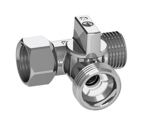 Кран шаровый трехпроходной 1/2x3/4x1/2" н/н/в Arco Mini 0233510, фото