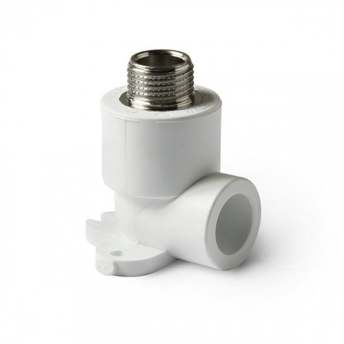 Угольник ПП 25-3/4 НР комбинированный с креплением, фото