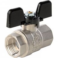 Кран шаровый полн. прох. 1/2" В/В бабочка, STOUT, фото