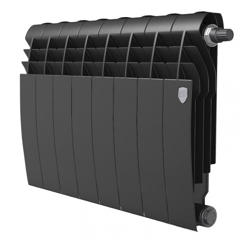Радиатор биметаллический Royal Thermo Biliner 350 VDR Noir Sable 8 секций, фото