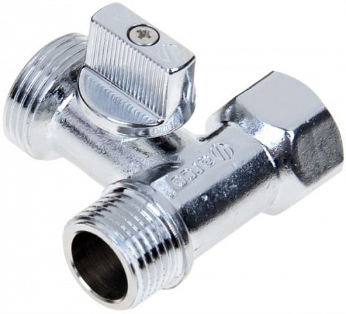 Кран шаровый трехпроходной 1/2x3/4x1/2" н/н/в Arco Mini 0233510, фото фото 3