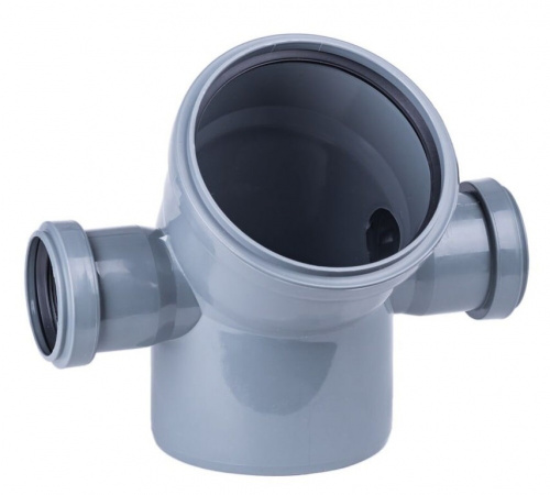 Отвод канализационный 110х50х50 45гр. левый+правый, фото