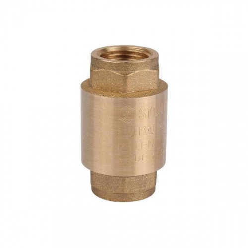 Клапан обратный пружинный муфтовый с металлическим седлом STOUT 1/2 SVC-0011-000015, фото