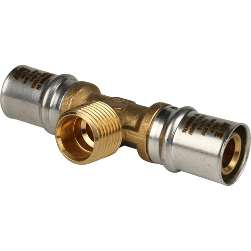 Пресс тройник  Stout НР 20х1/2х20 для м/п труб SFP-0008-201220, фото