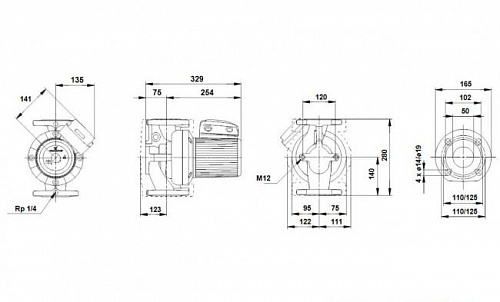 Циркуляционный насос Grundfos UPS 50-60/2 F (380В) фото 2 Циркуляционный насос Grundfos UPS 50-60/2 F (380В) фото 2