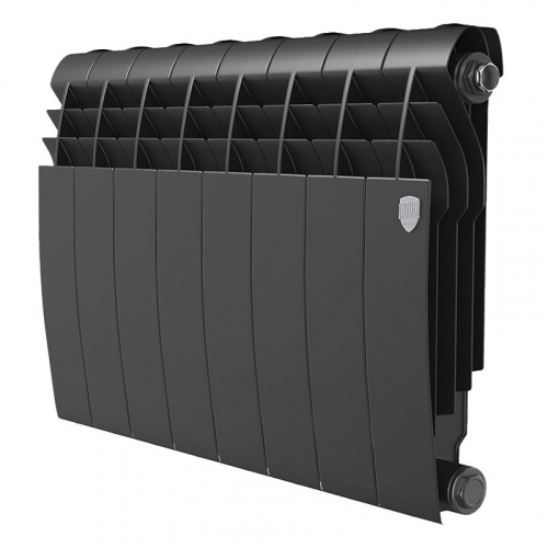 Радиатор биметаллический Royal Thermo Biliner 350 Noir Sable 8 секций, фото