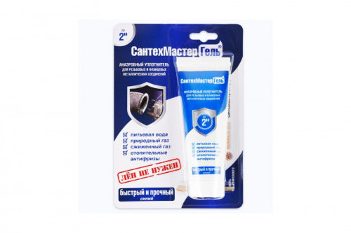 Герметик анаэробный Сантехмастер Гель 60г синий, фото