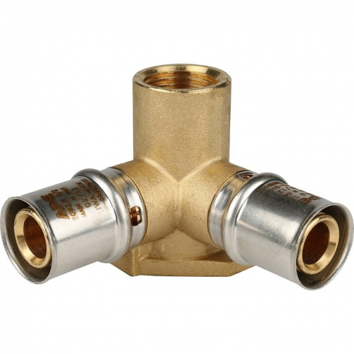 Пресс тройник с креплением Stout ВР 20х1/2х20 для м/п труб SFP-0015-001220, фото