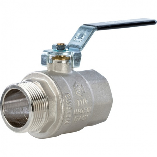 Кран шаровый полн. прох. 1 1/4" В/Н ручка, STOUT, фото