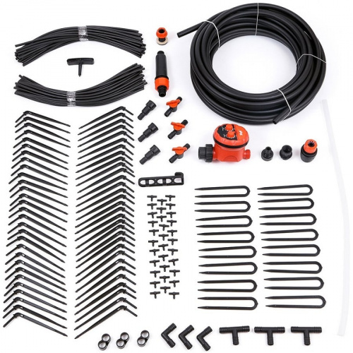 Капельный полив ЖУК от емкости 60 растений с таймером, фото