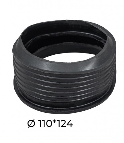 Манжета переходная на гладкий конец чугунной трубы ф 110/124 (к таперу) Политэк, фото