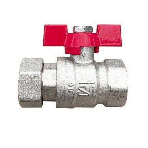 СТАНДАРТ Кран шаровый 3/4" В/В с нак. гайкой бабочка, фото фото 2