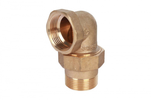 Разъемное угловое соединение Stout американка 1 1/4 ВН, уплотнение под гайкой o-ring кольцо, фото