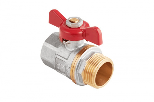 Шаровый кран MVI AquaHit BV.314 1/2 ПМ бабочка, фото