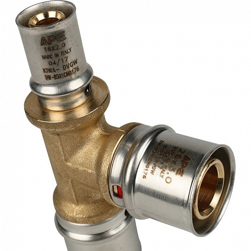 Пресс тройник редукционный Stout 26х26х16 для м/п труб SFP-0005-262616, фото фото 6