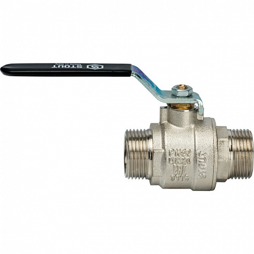 Кран шаровый полн. прох. 3/4" Н/Н ручка, STOUT, фото фото 3