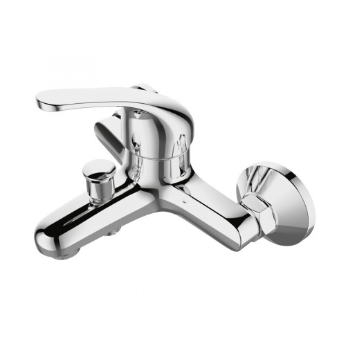 Смеситель DEVIDA ELRA для ванны, с литым изливом и кнопочным дивертором, фото