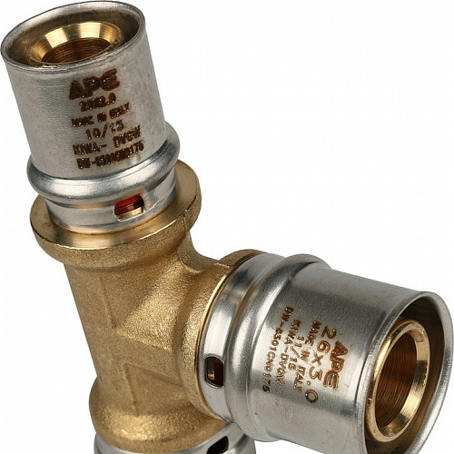 Пресс тройник редукционный Stout 26х26х20 для м/п труб SFP-0005-262620, фото фото 6