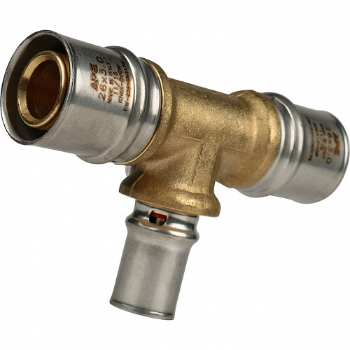 Пресс тройник редукционный Stout 26х16х26 для м/п труб SFP-0005-261626, фото фото 2