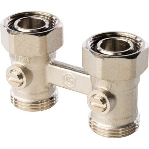 Узел нижнего подключения радиатора Stout для 2-трубной системы прямой 3/4 SVH-0002-000020, фото