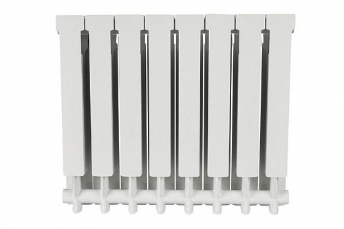 Радиатор алюминиевый Stout Alpha AL 350 8 секций боковое подключение, фото фото 2