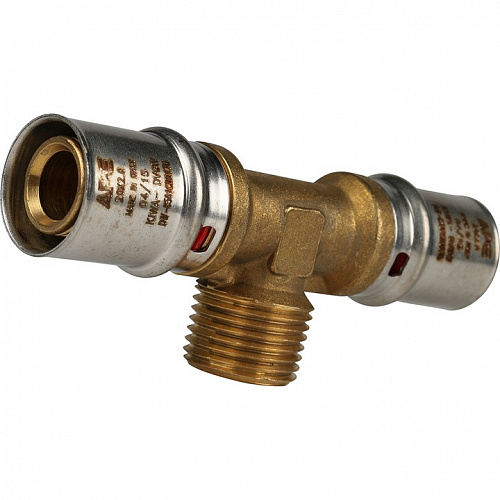 Пресс тройник  Stout НР 20х1/2х20 для м/п труб SFP-0008-201220, фото фото 2