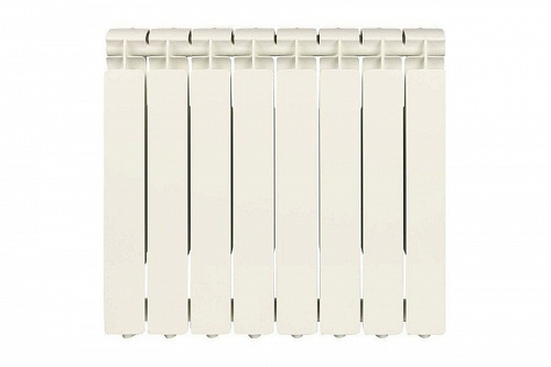 Радиатор алюминиевый Stout Bravo 500 8 секций боковое подключение, фото фото 2