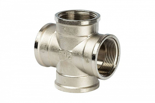 STOUT Крестовина В/В/В/В 1 1/2" никелированная  SFT-0031-000112, фото фото 2