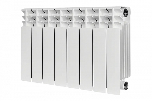 Радиатор биметаллический Stout TITAN 350 8 секций боковое подключение, фото фото 2