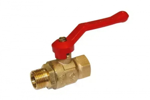 Кран шаровый КРЕПЫШ DN-15 В/Н рычаг PN16 ГАЛЛОП, фото