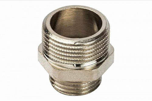 STOUT Ниппель переходной 3/4"х1/2 " никелированный SFT-0004-003412, фото фото 2