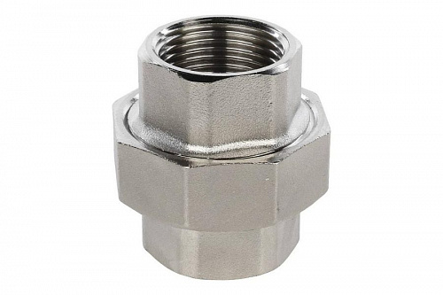 STOUT Американка прямая В/В 1" никелированная SFT-0034-000001, фото фото 2