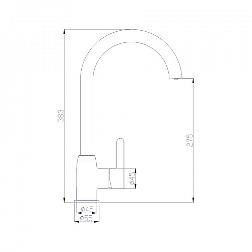 Смеситель DEVIDA для питьевой воды с комбинированным картриджем, на гайке, фото фото 2