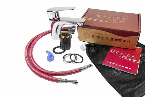 Смеситель DEVIDA серия VIVA для раковины, на гайке, фото фото 3