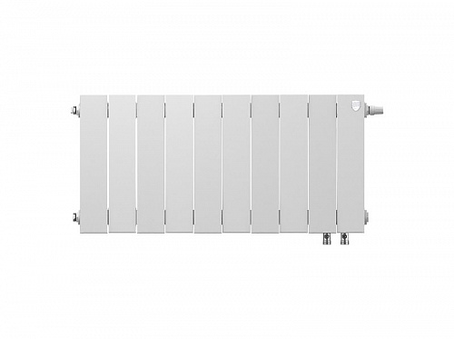 Радиатор биметаллический Royal Thermo PianoForte 300 VDR Bianco Traffico 10 секций, фото фото 4