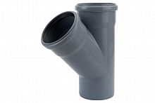 Тройник канализационный 110х110 45гр., фото