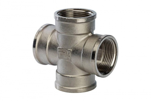 STOUT Крестовина В/В/В/В 1 1/4" никелированная SFT-0031-000114, фото