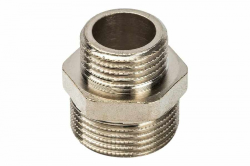 STOUT Ниппель переходной 3/4"х1/2 " никелированный SFT-0004-003412, фото