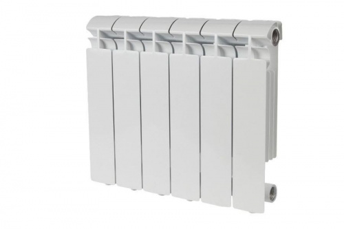 Радиатор алюминиевый Stout Alpha AL 350 6 секций боковое подключение, фото