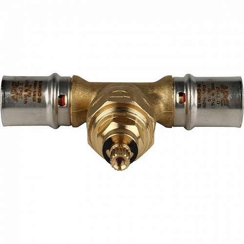 Вентиль с хромированной ручкой Stout 20х20 для м/п труб прессовой, фото фото 5