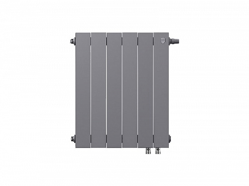 Радиатор биметаллический Royal Thermo Pianoforte 500 VDR Silver Satin 6 секций, фото фото 4