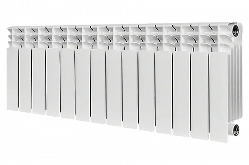 Радиатор биметаллический Stout TITAN 350 14 секции боковое подключение, фото фото 2