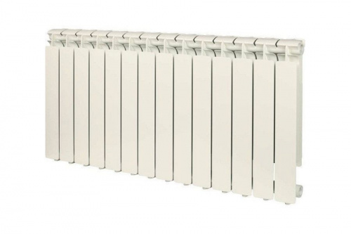 Радиатор алюминиевый Stout Bravo 500 14 секции боковое подключение, фото