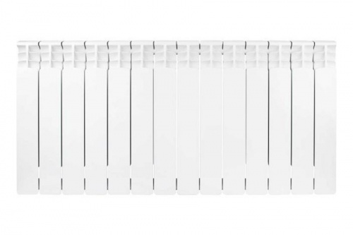Радиатор биметаллический Stout Space 500 14 секций боковое подключение, фото