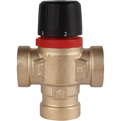 Термостатический смесительный клапан Rommer для отопления и ГВС 3/4" ВР 20-43°С KV 1,6 (бок. смешив), фото фото 2