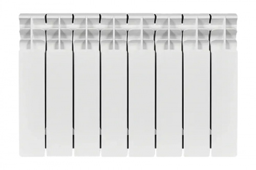 Радиатор биметаллический Stout TITAN 350 8 секций боковое подключение, фото